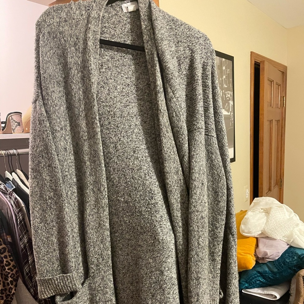 Long Gray Cardigan